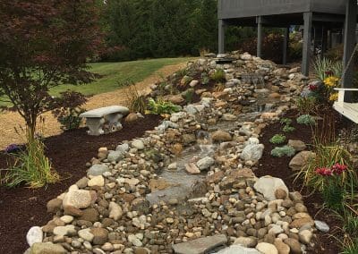 Falls Landscape Waterscapes: Natural Stone Waterfall and Garden Design